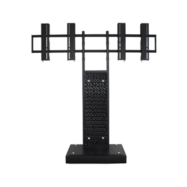 보인 TV 사이니지 가로2단 주문형 이동형 스탠드 (LS-1가로2단)