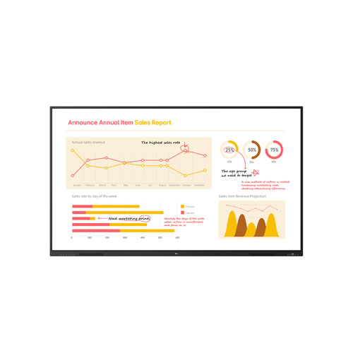 LG 크리에이트보드 코어 전자칠판 86인치 (86TR3BQ)